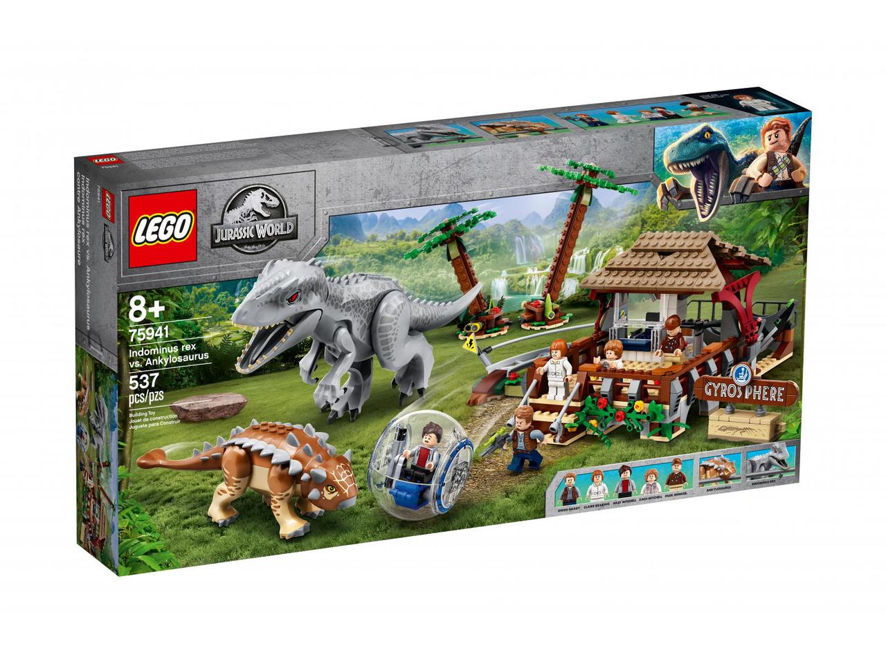 

Конструктор LEGO Jurassic World Индоминус-рекс против Анкилозавра (75941)