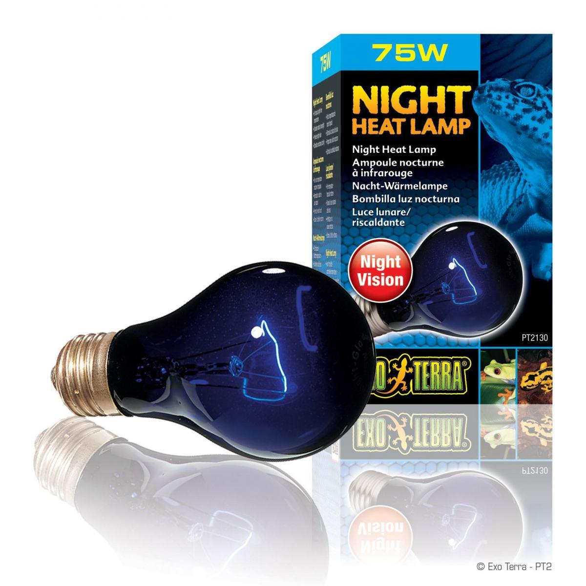 

Лампа накаливания Exo Terra «Night Heat Lamp» имитирующая эффект лунного света 75 W, E27 (для обогрева)