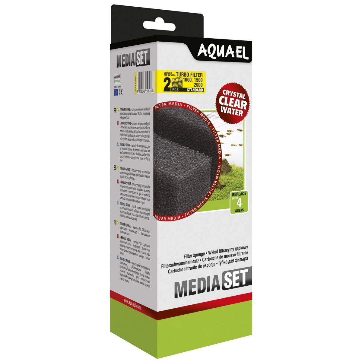 

Губка Aquael «Media Set Standard» 2 шт. (для внутреннего фильтра Aquael Turbo Filter 1000 / 1500 / 2000)