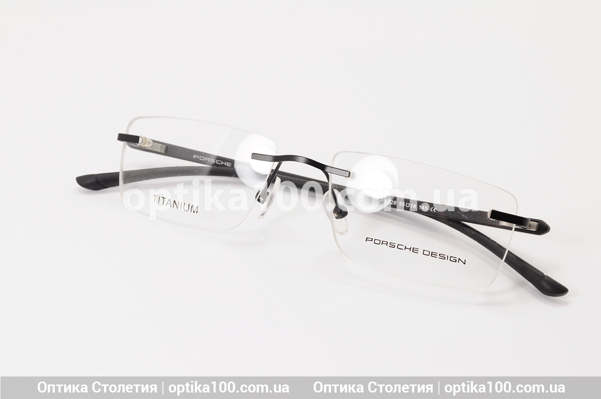 Безободковая легка оправа для окулярів у стилі Porsche Design. На середнє особа