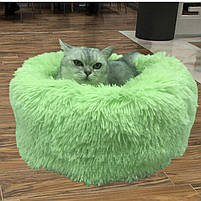 Лежак для кішок і собак, лежанка-подушка, ліжко L 60 см до 9 кг рожевий колір, фото 3