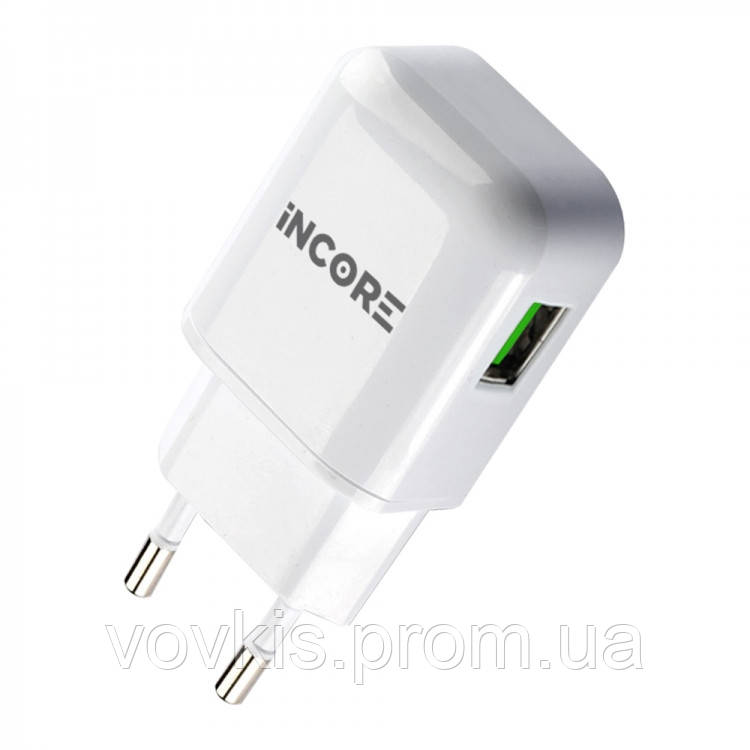 

МЗП INCORE USB Travel Charger 1.0A (3207A) білий