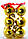 Набор золотых глянцевых шаров 6 шт диаметр 50мм 0376, фото 5