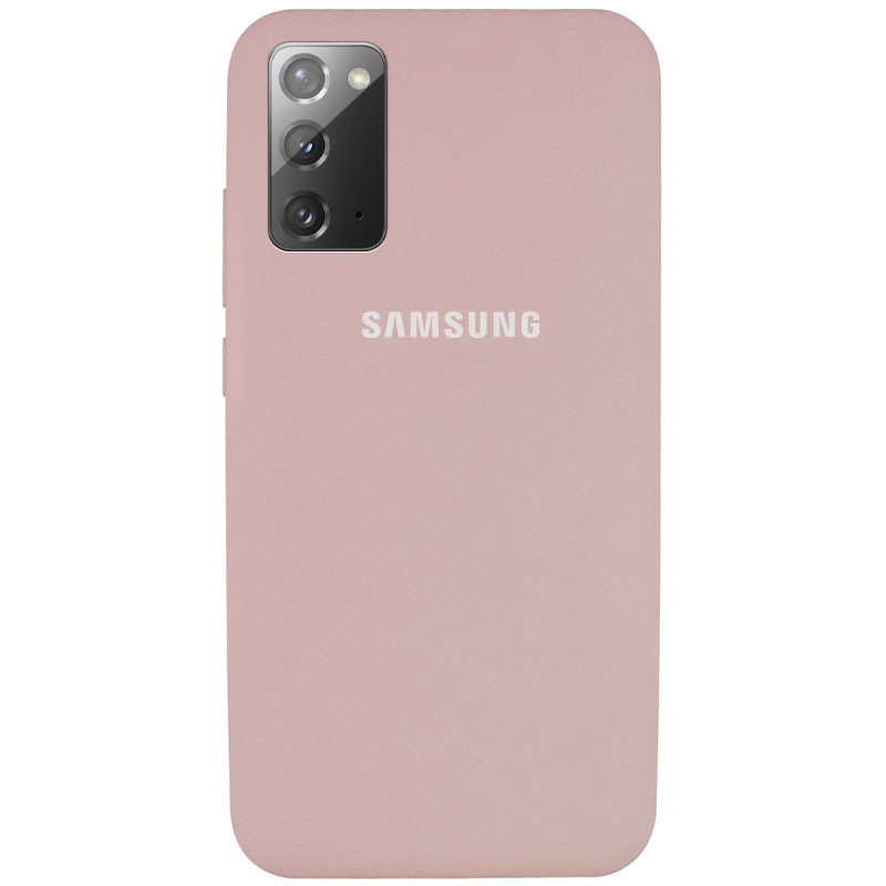 

Чехол Silicone Cover Full Protective (AA) для Samsung Galaxy Note 20, Розовый / pink sand