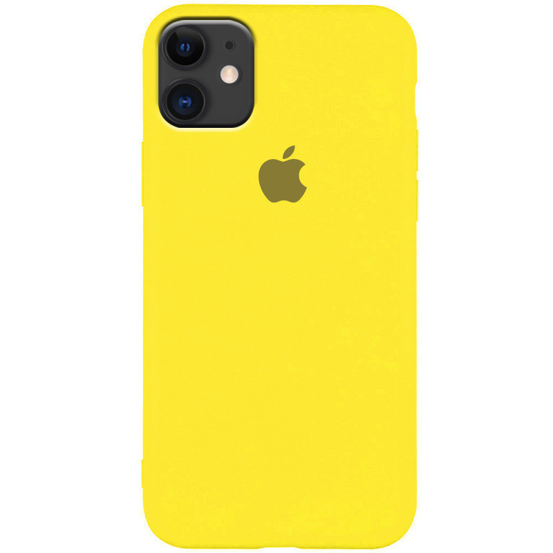 

Чехол Silicone Case Slim Full Protective для Apple iPhone 11 (6.1, Желтый / neon yellow