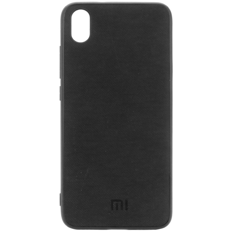 

TPU чехол Textile Logo для Xiaomi Redmi 7A, Черный