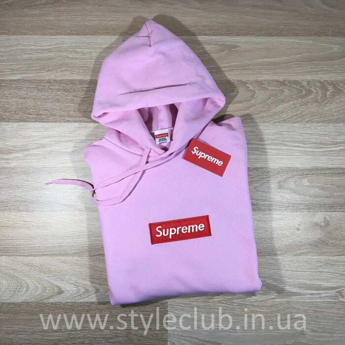 

Толстовка розовая Supreme с Вышивкой | худи суприм | кенгурушка супреме XL, 52, Весна/осень, Разные цвета