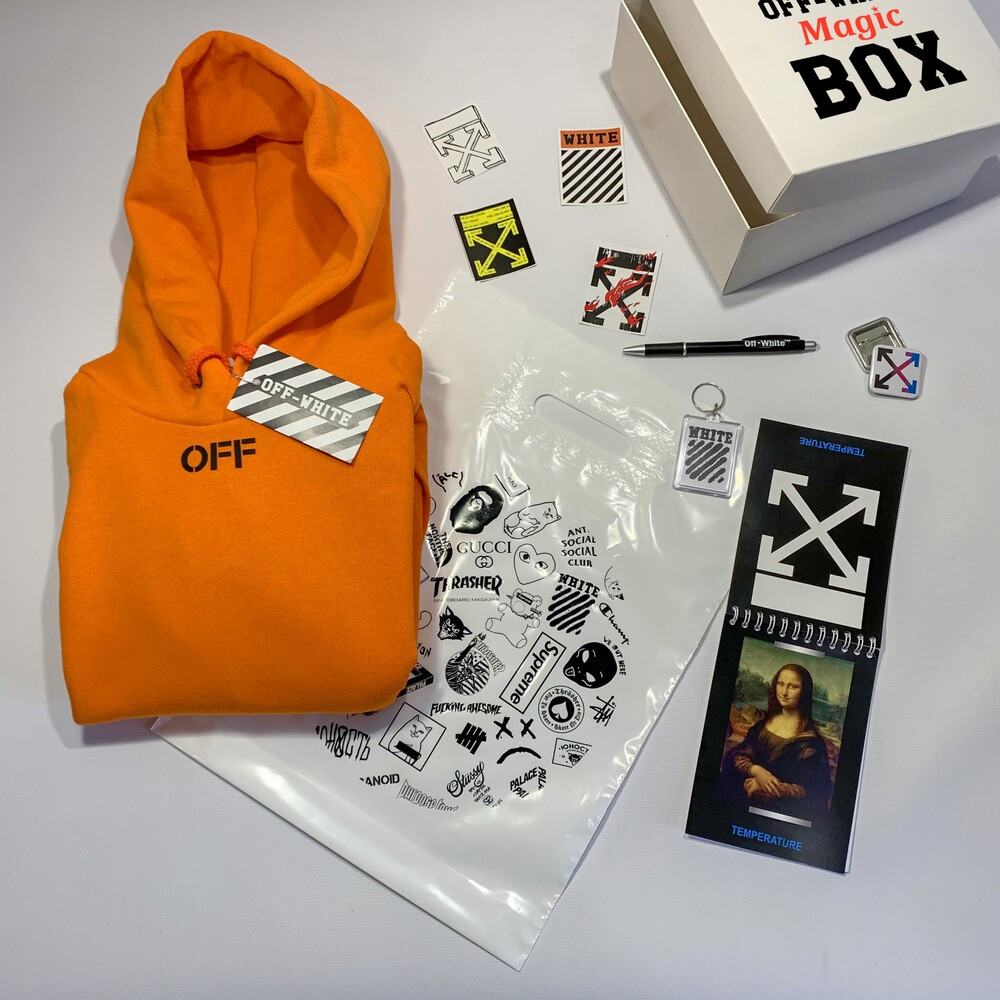 

Off White Magic BOX • Худи Off White оранж • Подарочная коробка, Разные цвета