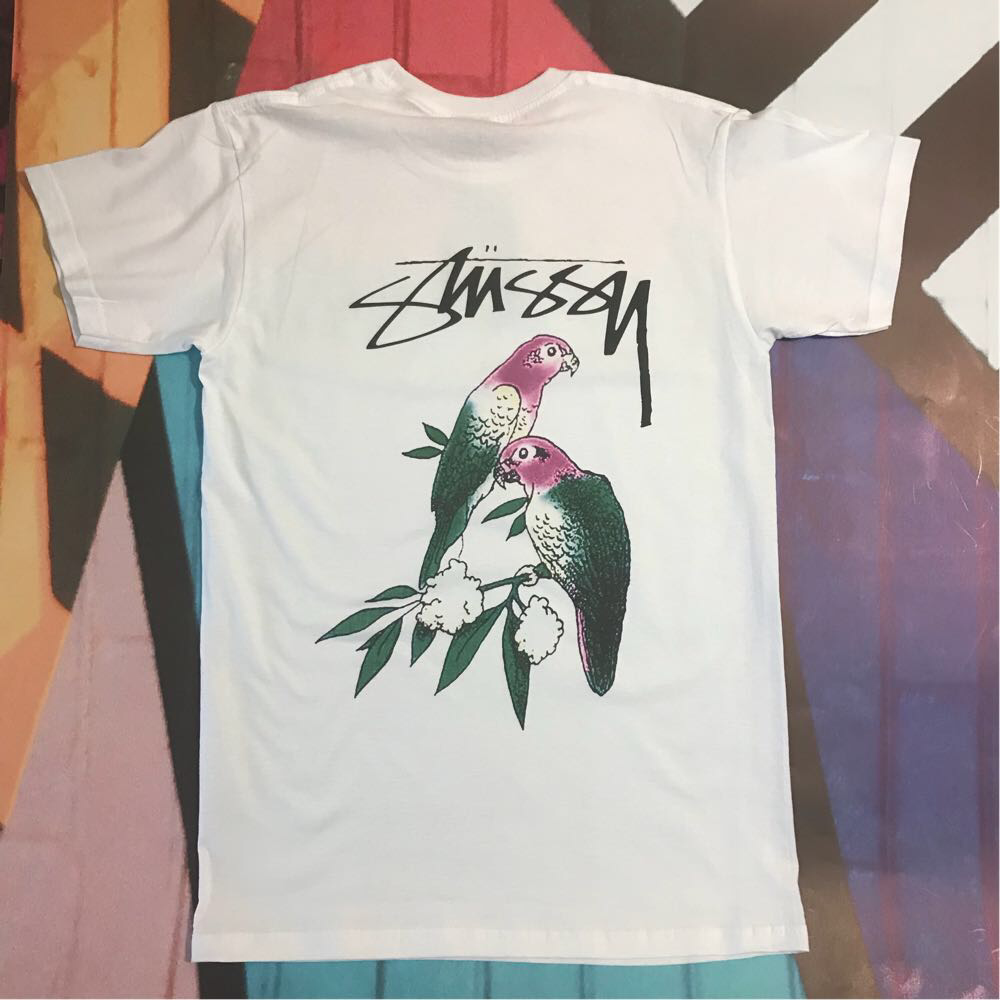 

Футболка Stussy белая . Люкс . Бирка ориг