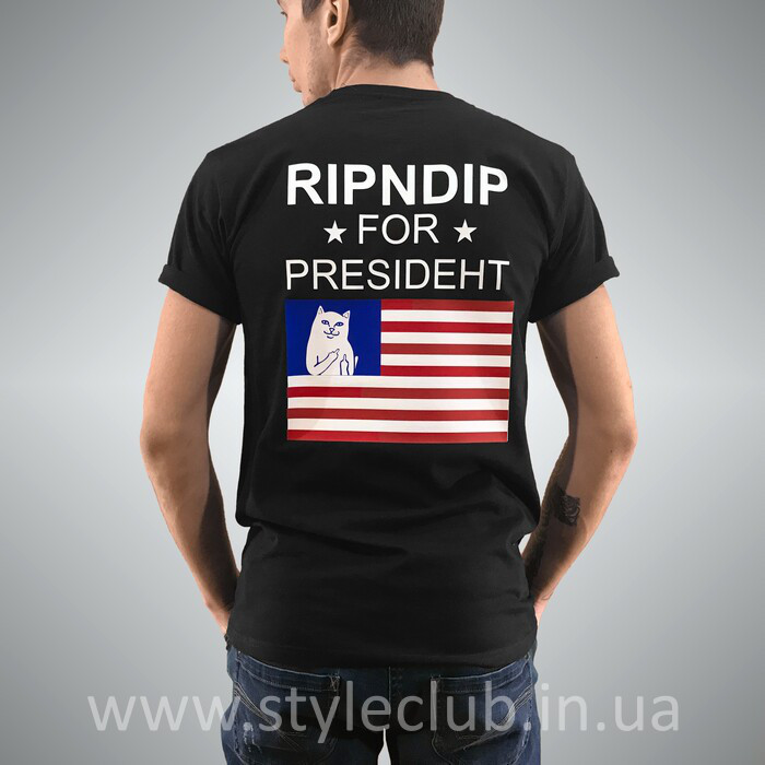 

Футболка с принтом RipNDip ror Presideht мужская