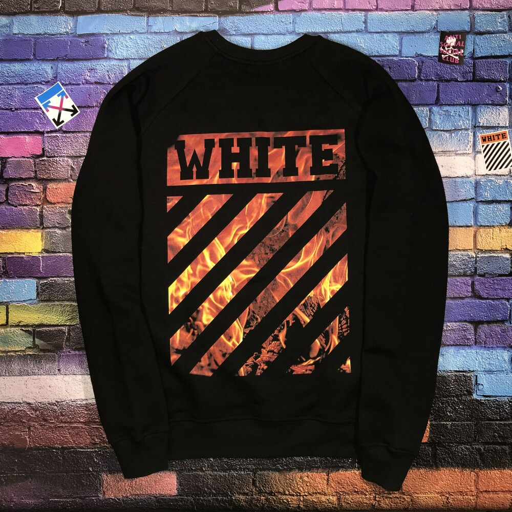 

Свитшот OFF WHITE Fire black • NEW 2019 XL, 52, Зима, Разные цвета