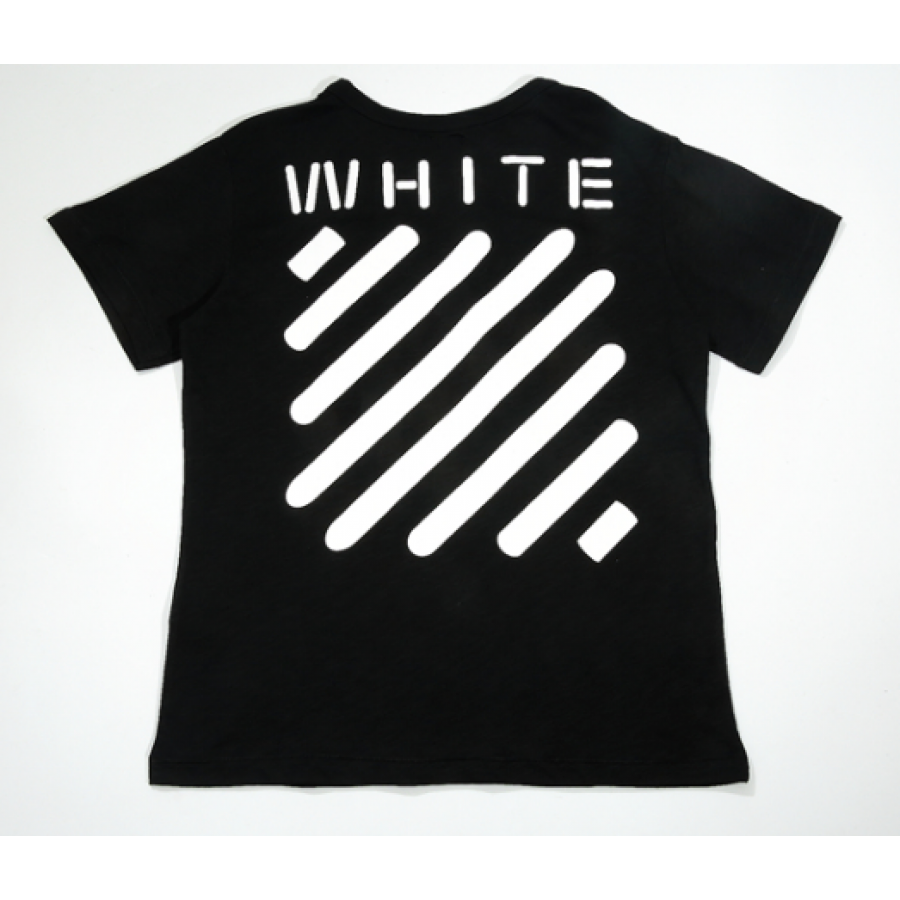 

Футболка Off White Stripe Label T-Shirt (Black) мужская,женская,детская