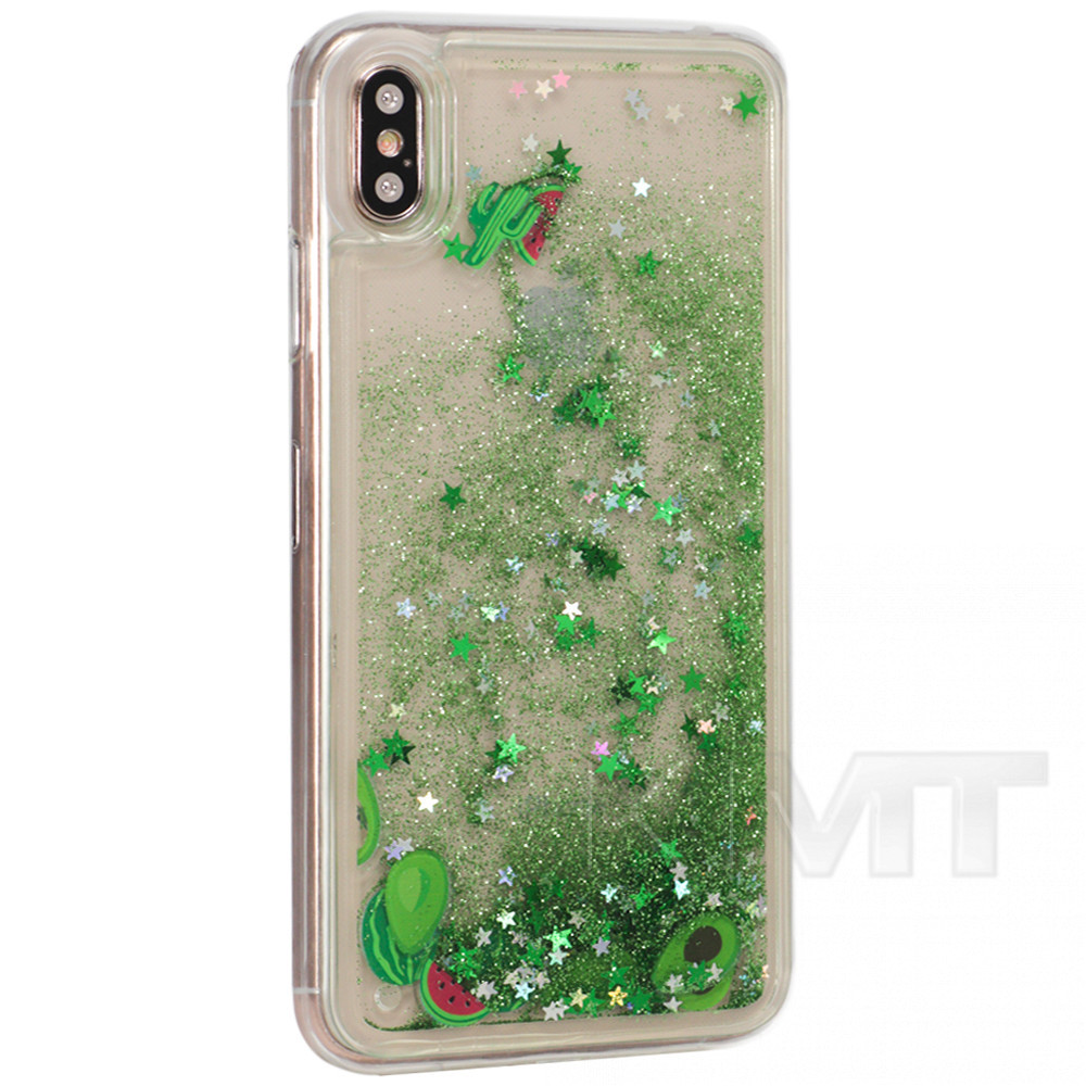 

Чехол накладка Avocado с блестками TPU Case Huawei Y7 2019 Green, С дизайном