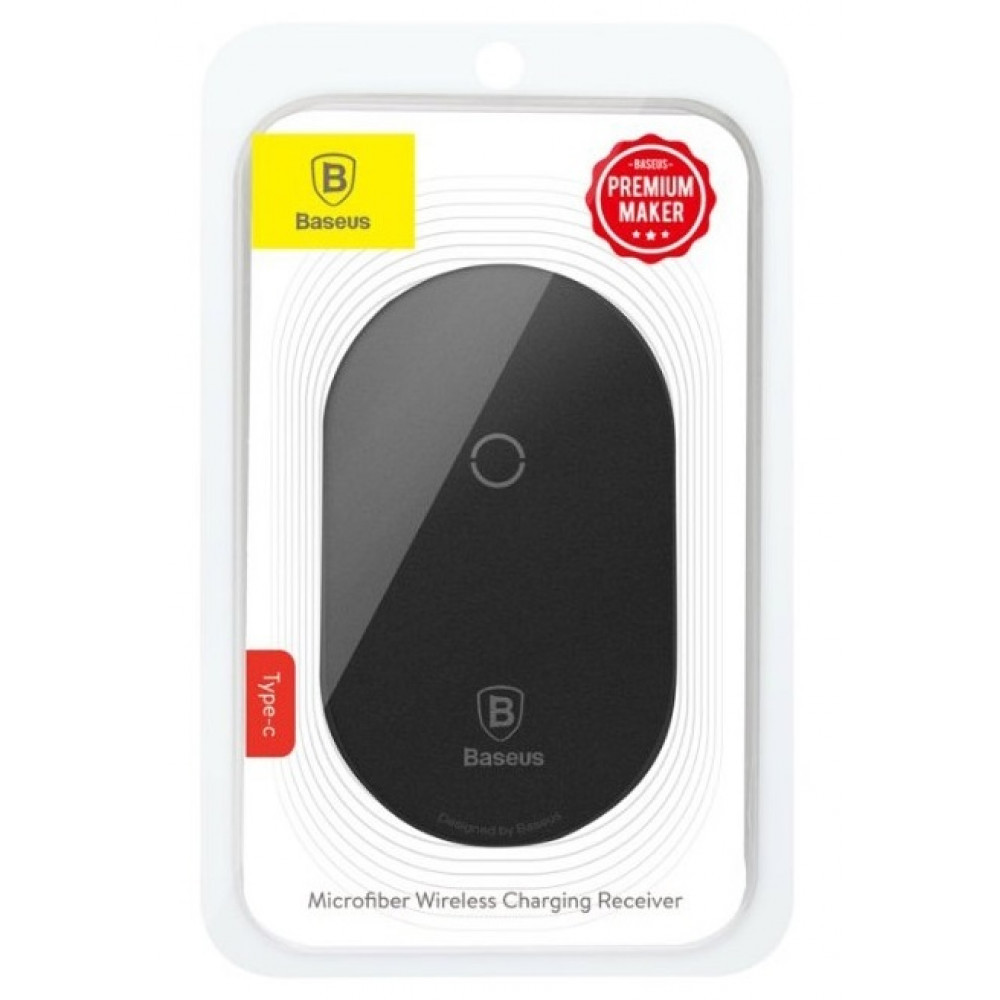 

Baseus (WXTE-A01) iPhone Microfiber Wireless Charging Receiver Black