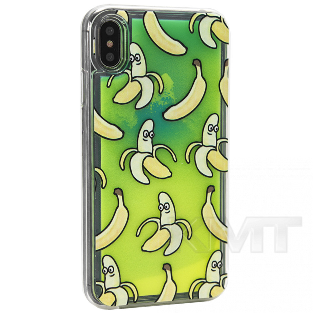 

Чехол накладка Liquid Glow Night With Print TPU Case iPhone X ; Xs Banana