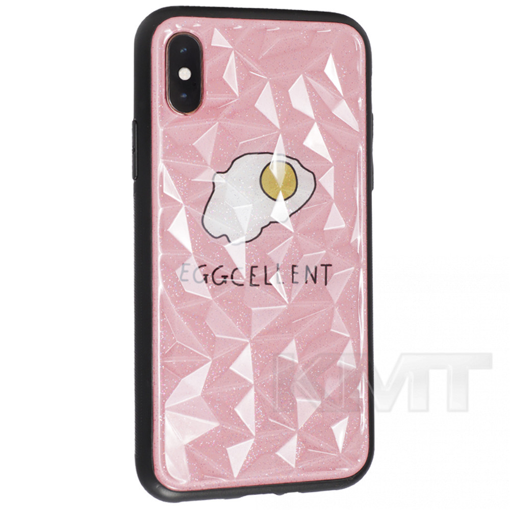 

Чехол накладка Romb Glass With Print TPU Case iPhone 6 ; 6S Egg, С дизайном