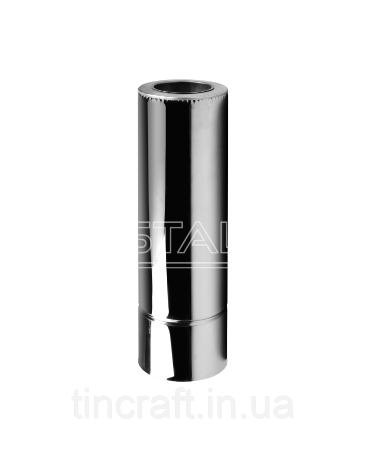 

Труба двустенная (Standart thermo AISI 304) нерж/нерж - длина 0,5 м, диаметр Ø110/180, толщина 0,8 мм