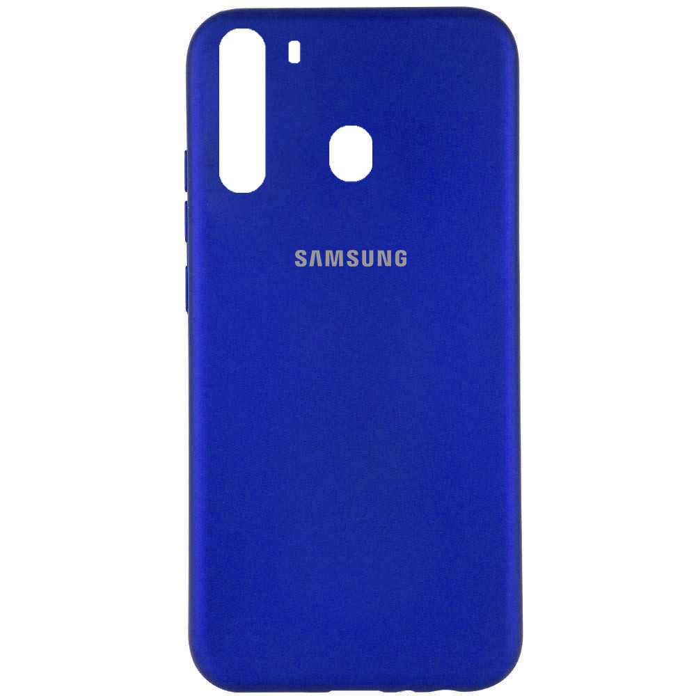 

Чехол силиконовый защитный Silicone Cover Full Protective (A) для Samsung Galaxy A21 Синий / Navy