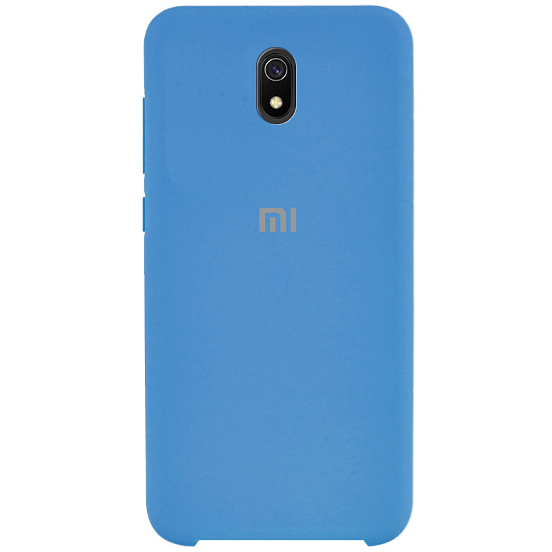 

Чехол силиконовый противоударный Silicone Cover (AA) для Xiaomi Redmi 8a Синий / Blue