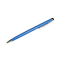 Стилус ёмкостный  PS100, с шариковой ручкой, металлический, голубой