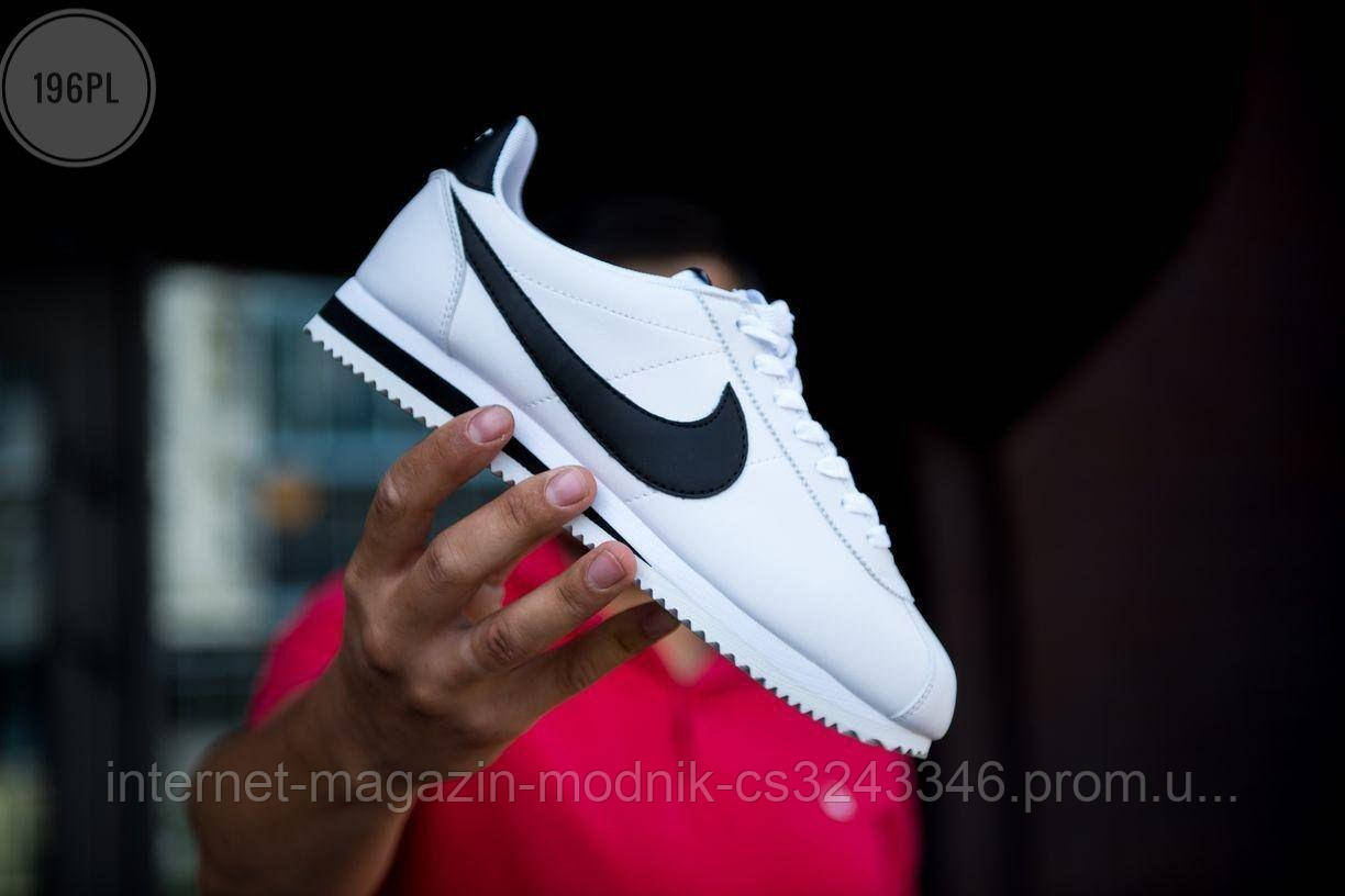 

Мужские кроссовки Nike Cortez white/black Classic - 196PL, Бело-черный