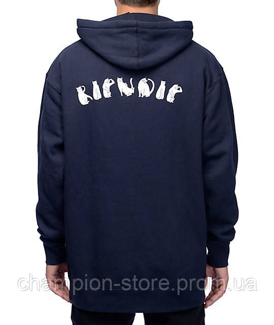 

Толстовка тёмно синяя RipNDip | худи рипндип | кенгурушка XXL, 54, Весна/осень, Разные цвета