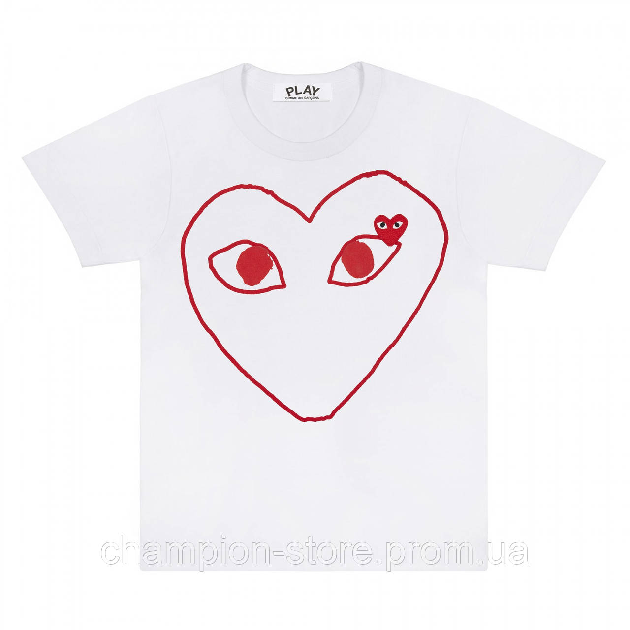 

Футболка с принтом Comme des Garcons Heart мужская