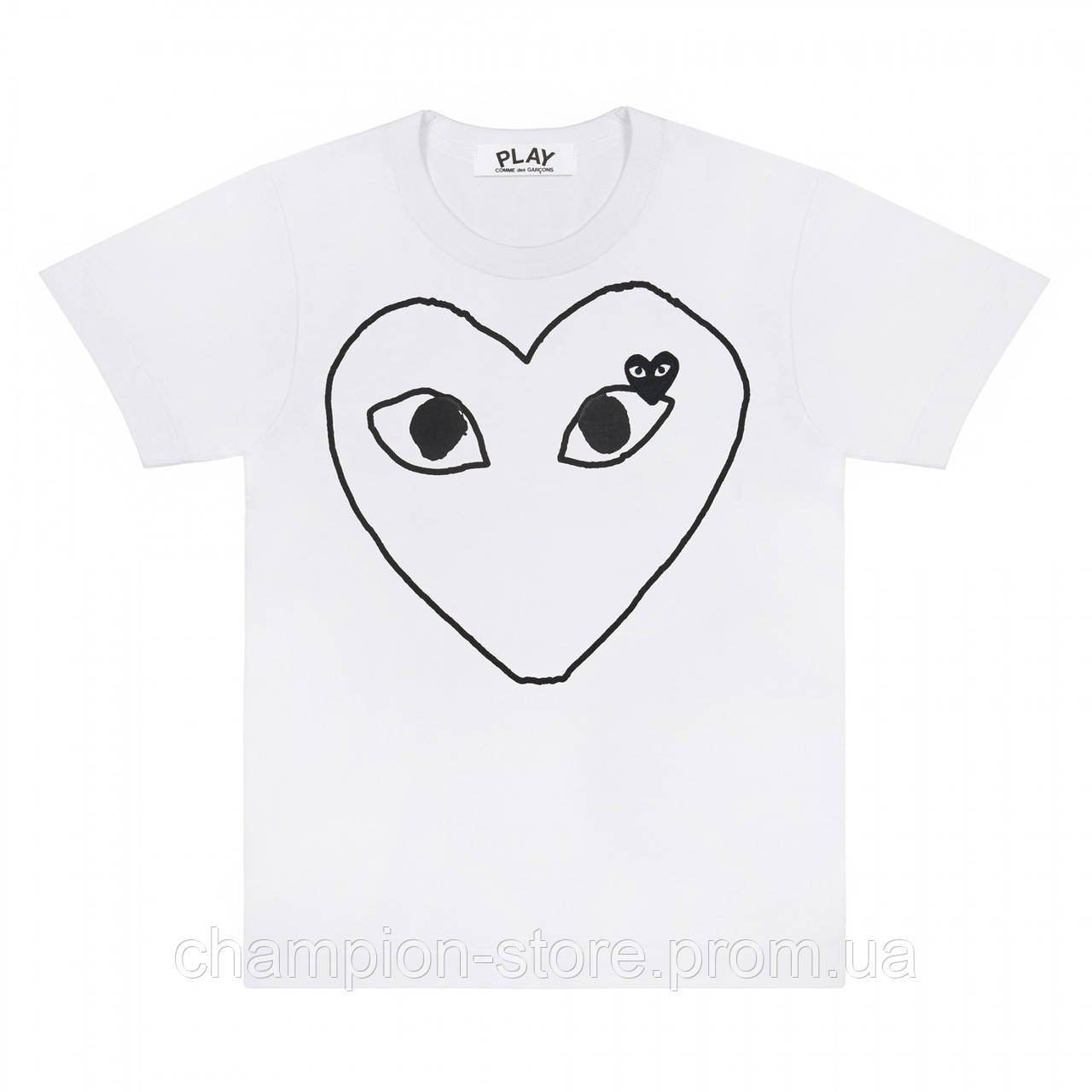 

Футболка с принтом Comme des Garcons Heart мужская