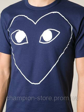 

Футболка мужская с принтом COMME DES GARCONS PLAY Heart Logo