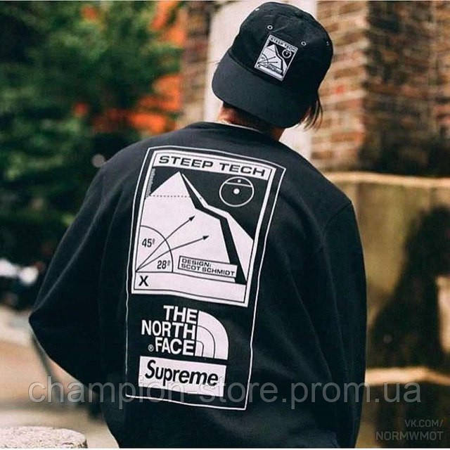 

Свитшот с принтом Supreme TNF The North Face мужской M, 48, Весна/осень, Разные цвета
