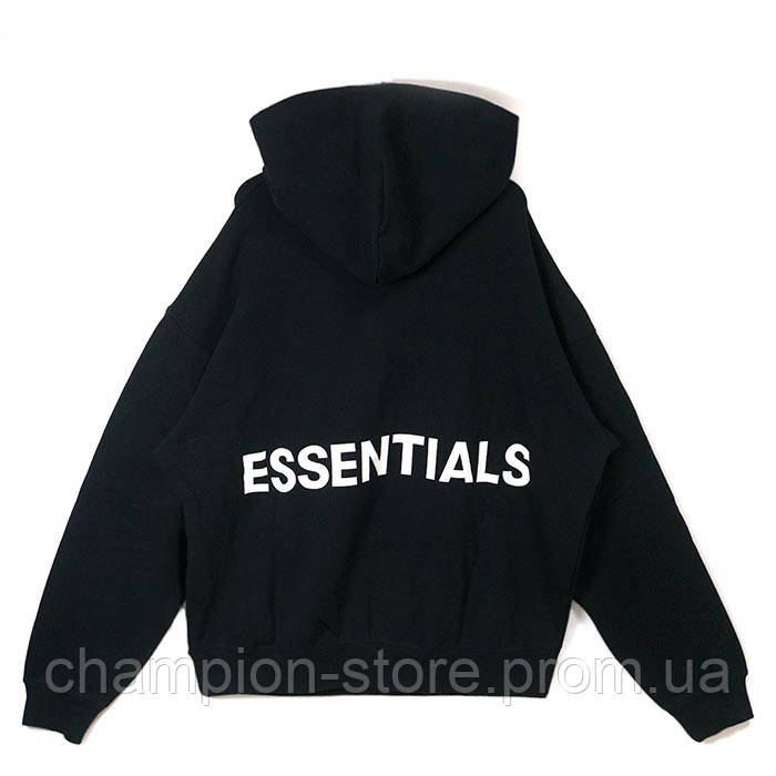 

Толстовка черная Essentials Fear Of God | Худи Essantials | Кенгуру есентиалс M, 48, Весна/осень, Разные цвета