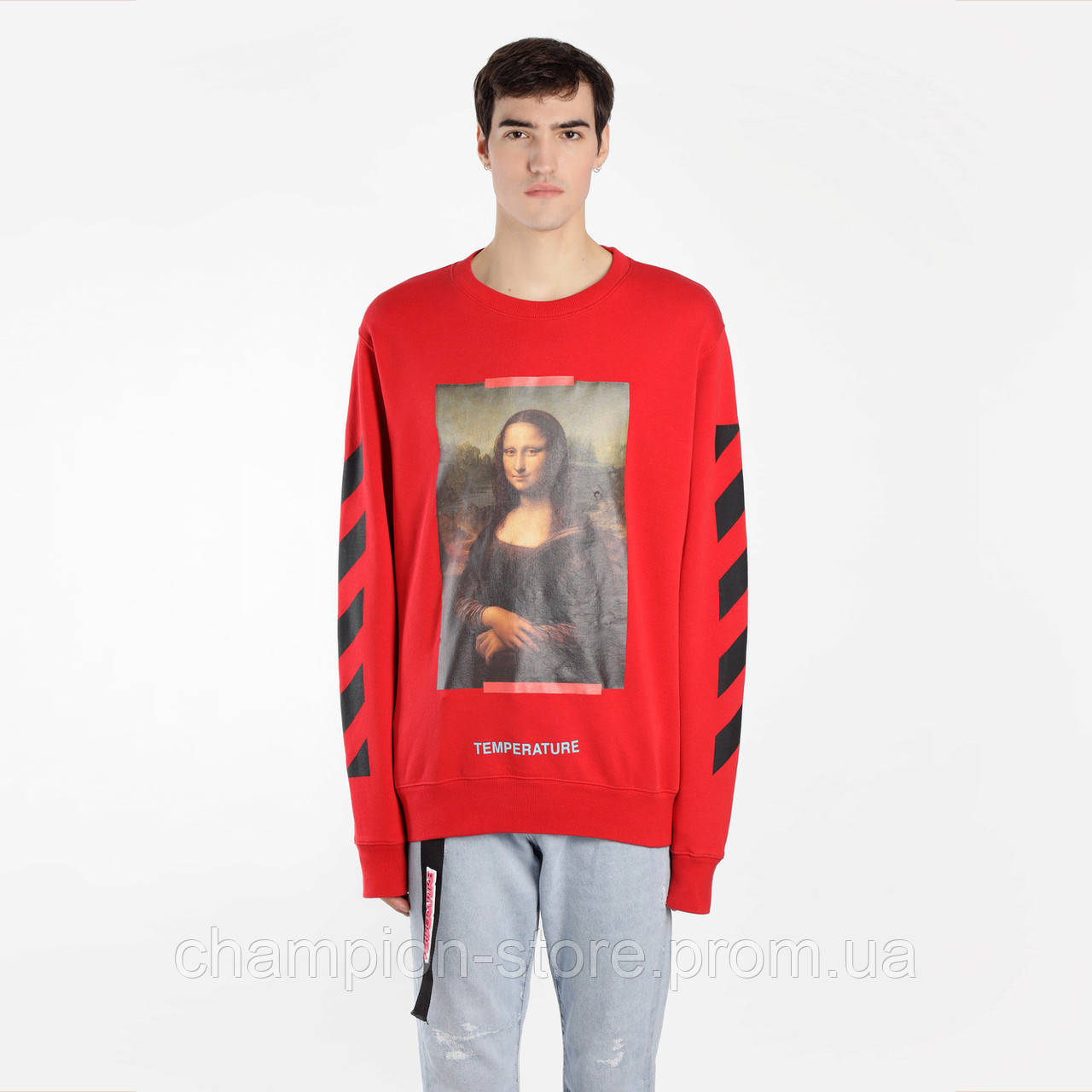 

Свитшот OFF WHITE Mona Lisa Red • Все размеры • Оригинальный принт • Топ бренд XXL, 54, Зима, Разные цвета