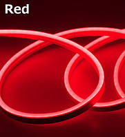 Лента - Силикон  LED Neon - 12v 15см красная гибкая (боковое свечение/шир.12мм/выс. 6мм)