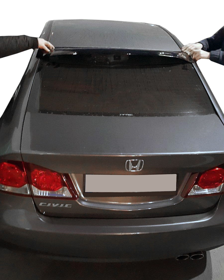 

Спойлер на стекло (черный, ABS) Honda Civic Sedan VIII 2006-2011 гг. / Спойлера Хонда Цивик Седан VIII