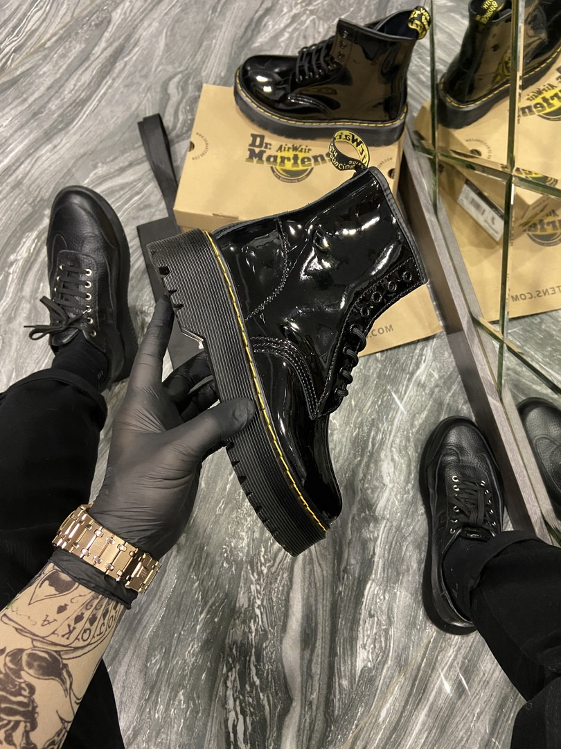 

Dr Martens Jadone Patent Black (Термо) (Черный), Чёрный