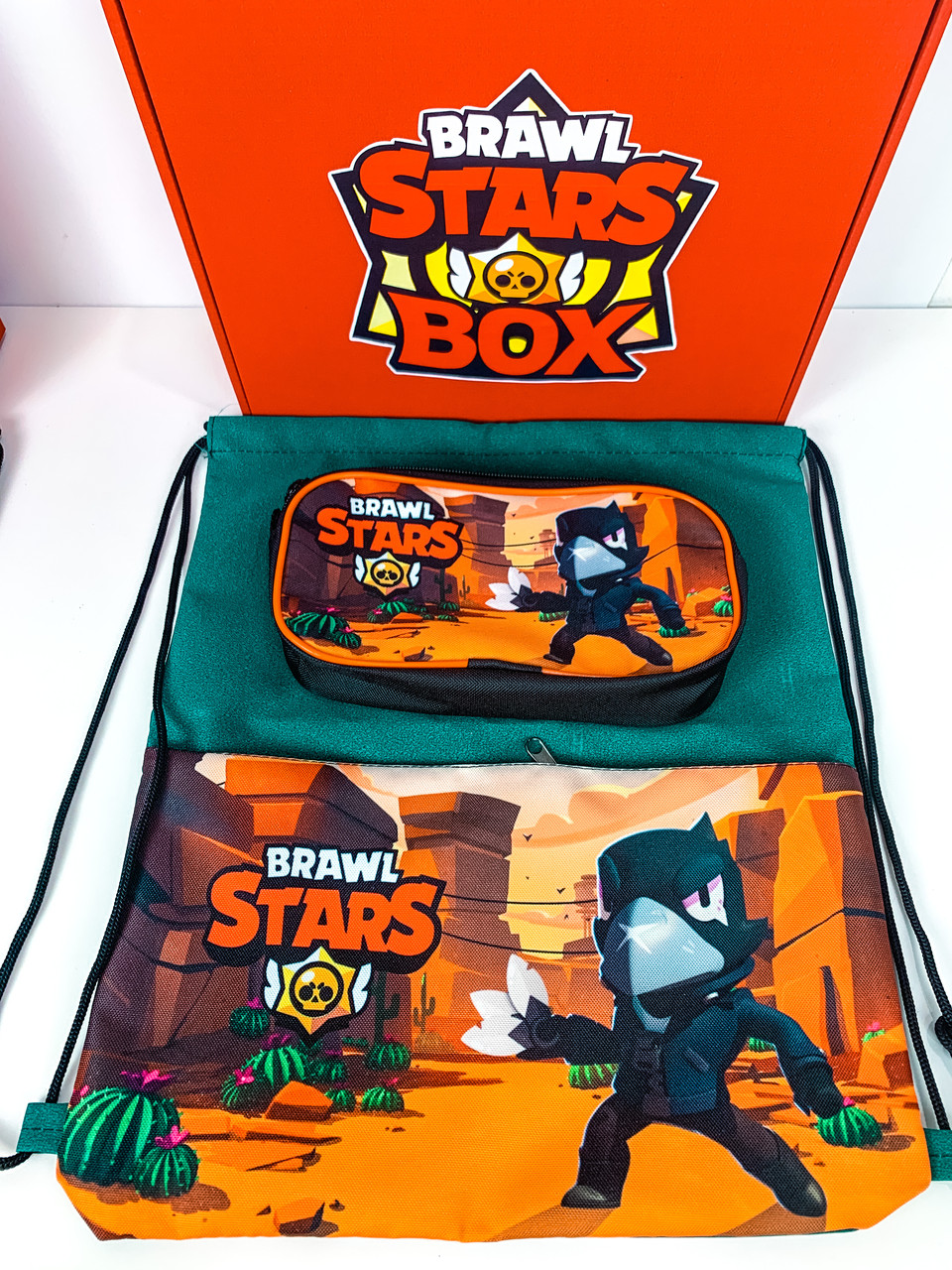 

Набор Brawl Stars Box "Мега Ящик Mini box" Оранжевый Ворон Бравл Старс Бокс