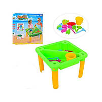 Дитячий столик-пісочниця з лійкою і ковшиком, фото 3