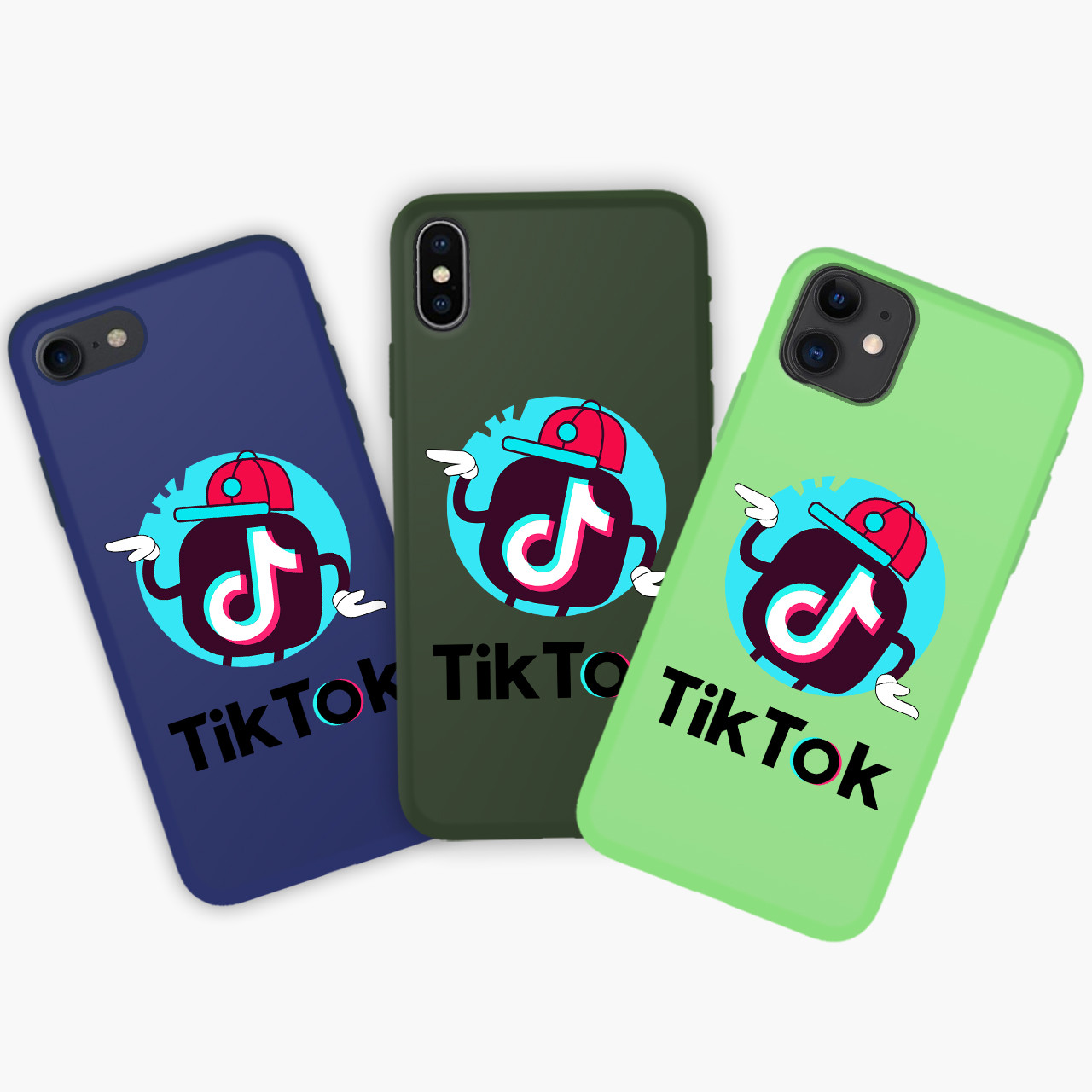 

Чехол Apple Iphone 7 Apple Iphone 8 ТикТок (TikTok) Honor Candy силиконовый Темно-синий