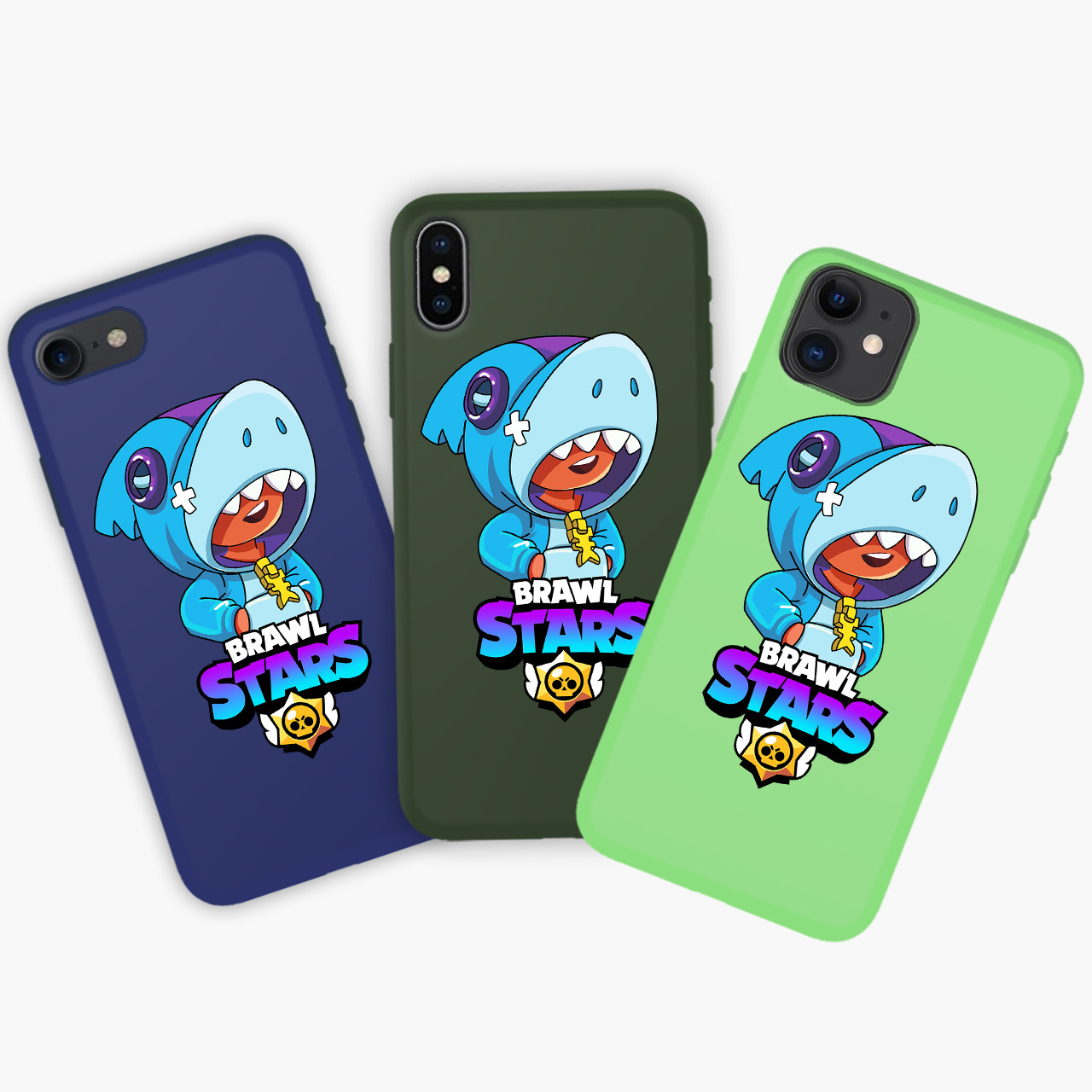 

Чехол силиконовый Apple Iphone XR Леон Акула Бравл Старс (Leon Shark Brawl Stars) Honor Candy силиконовый, Темно-синий