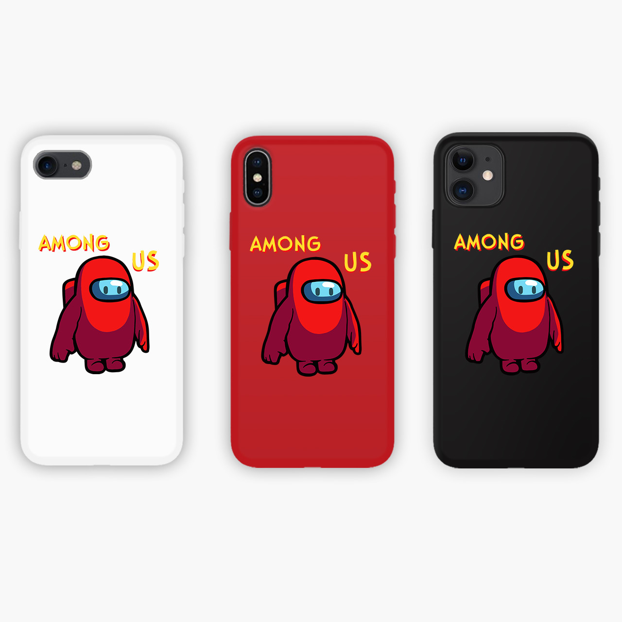 

Чехол Apple Iphone X Apple Iphone Xs Амонг Ас Красный (Among Us Red) Honor Candy силиконовый Черный