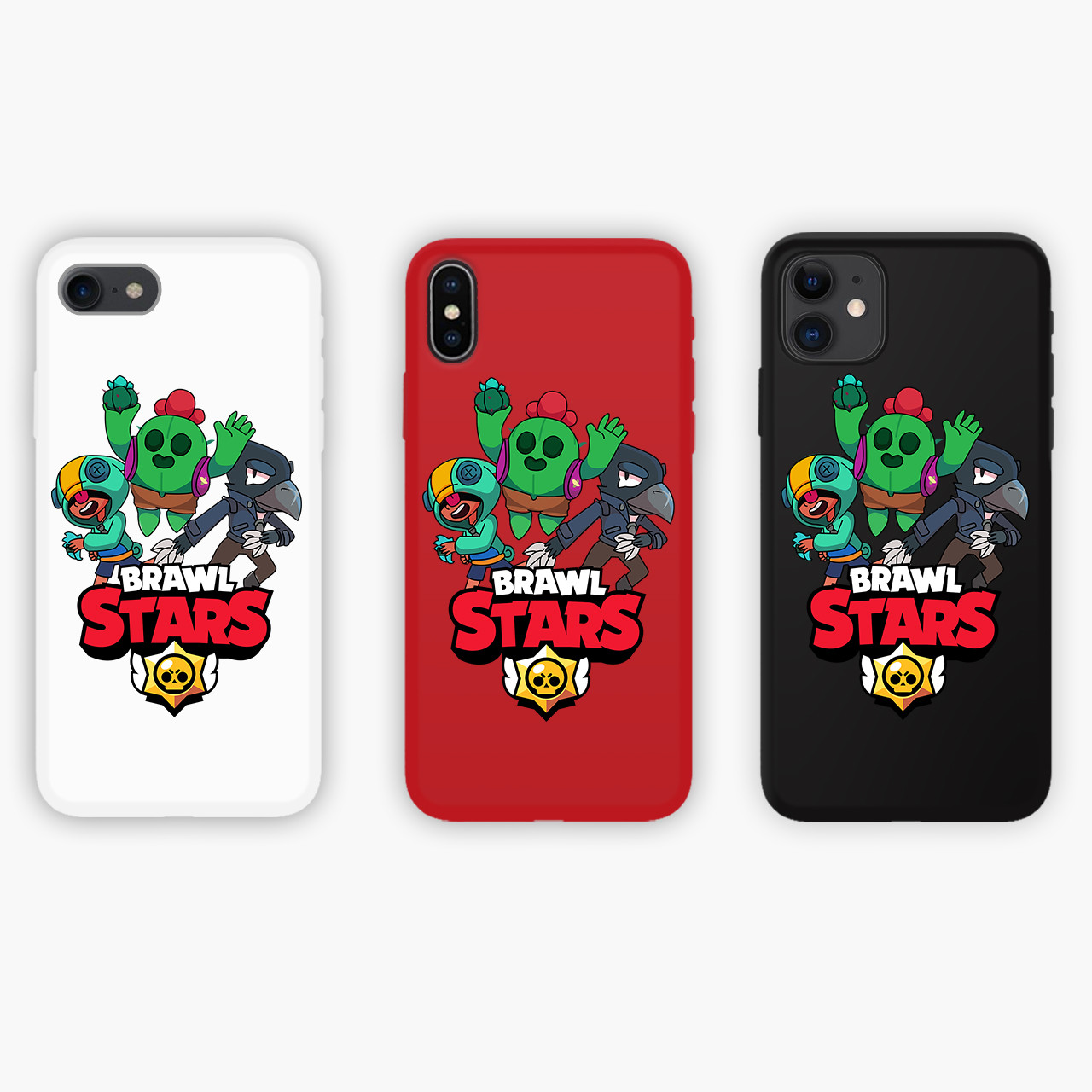 

Чехол силиконовый Apple Iphone 11 Бравл Старс (Brawl Stars) Honor Candy силиконовый Черный