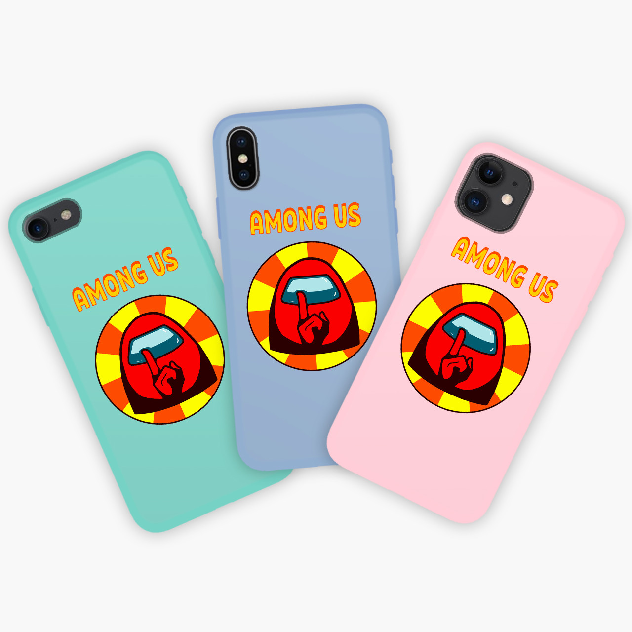 

Чехол Apple Iphone XS Max Амонг Ас Красный (Among Us Red) Honor Candy силиконовый, Бирюзовый