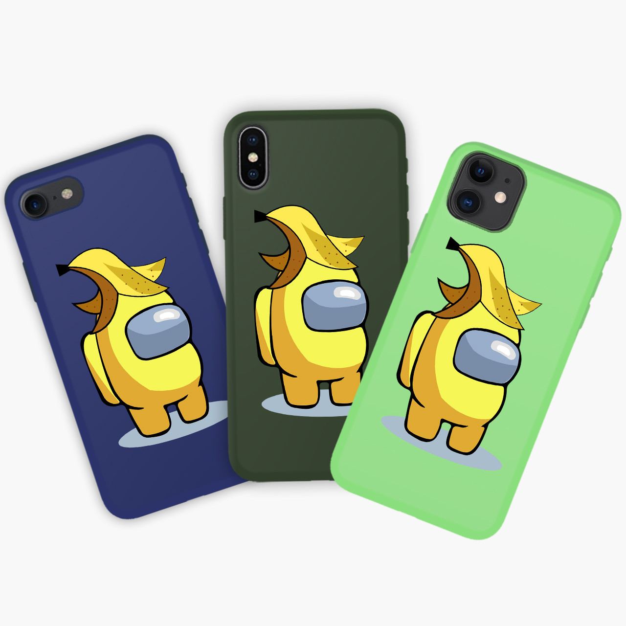 

Чехол силиконовый Apple Iphone XS Max Амонг Ас Желтый (Among Us Yellow) Honor Candy силиконовый Салатовый