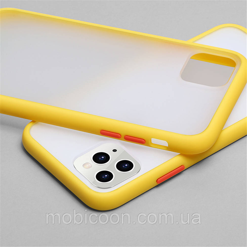 

Накладка Gingle Matte Case для iPhone 12 mini yellow/red, Желтый