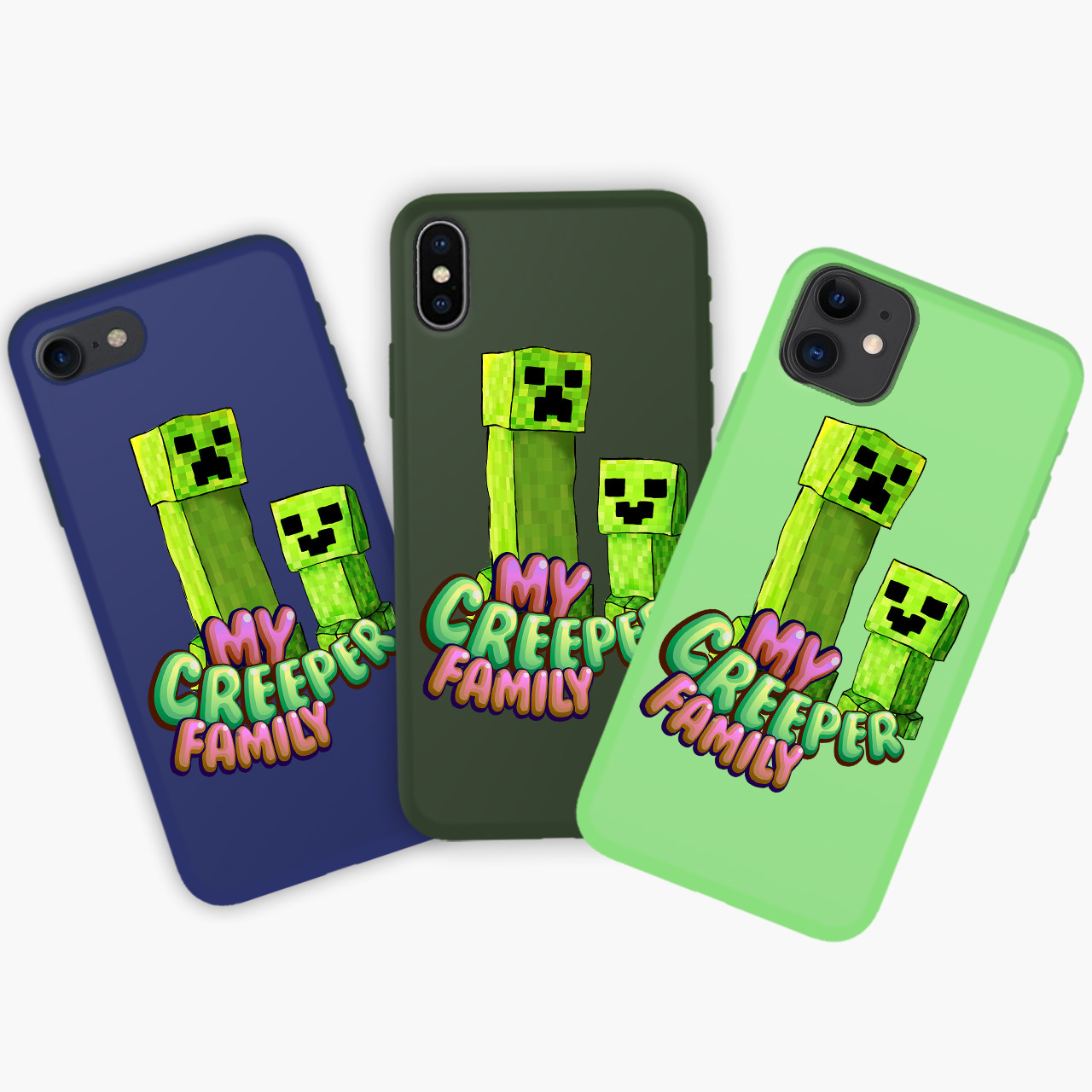 

Чехол силиконовый Apple Iphone 11 Pro Майнкрафт (Minecraft) Honor Candy силиконовый Салатовый