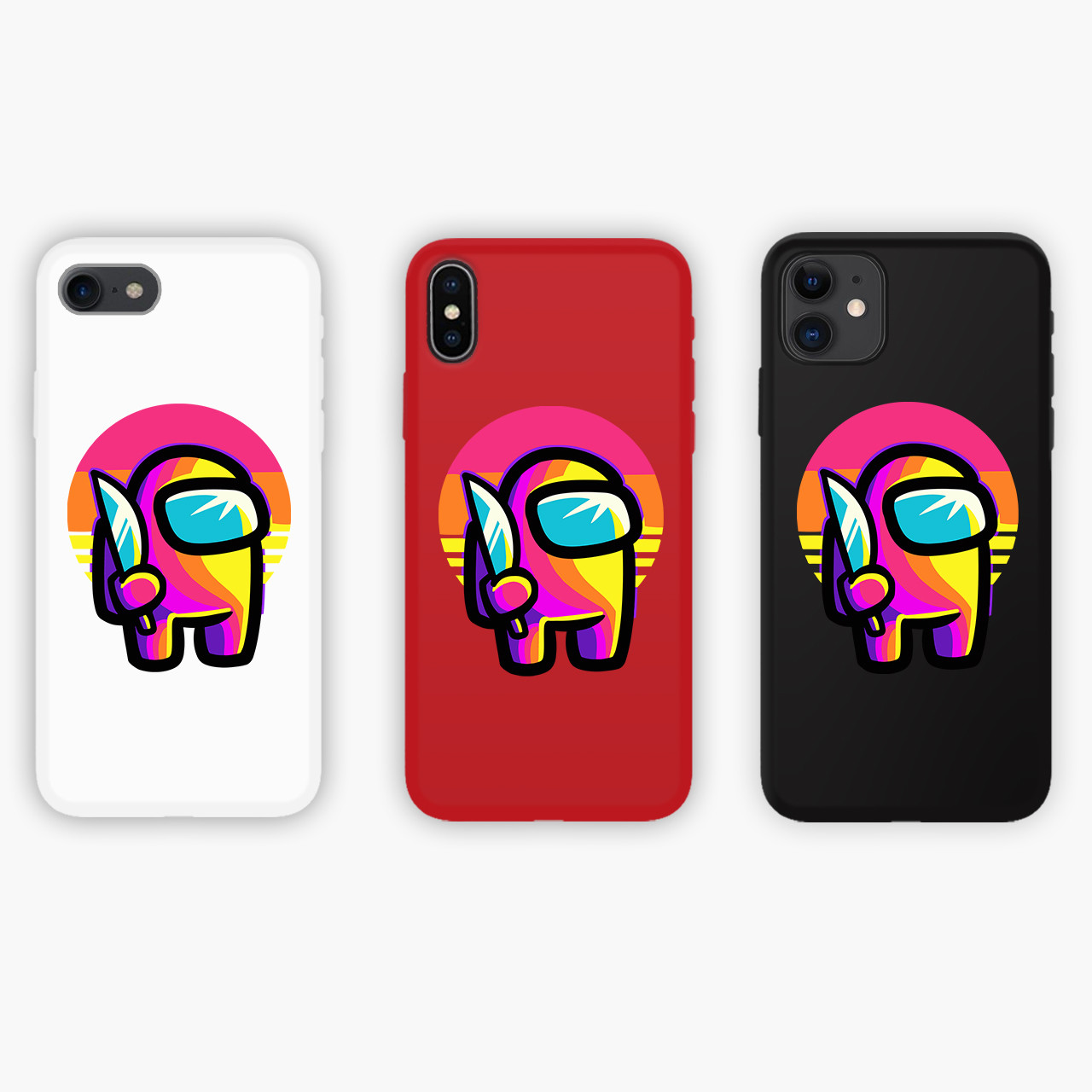 

Чехол силиконовый Apple Iphone 11 Амонг Ас Красный (Among Us Red) Honor Candy силиконовый Красный