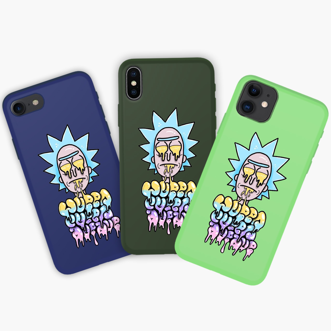 

Чехол силиконовый Apple Iphone 11 Pro Рик и Морти (Rick and Morty) Honor Candy силиконовый Хаки