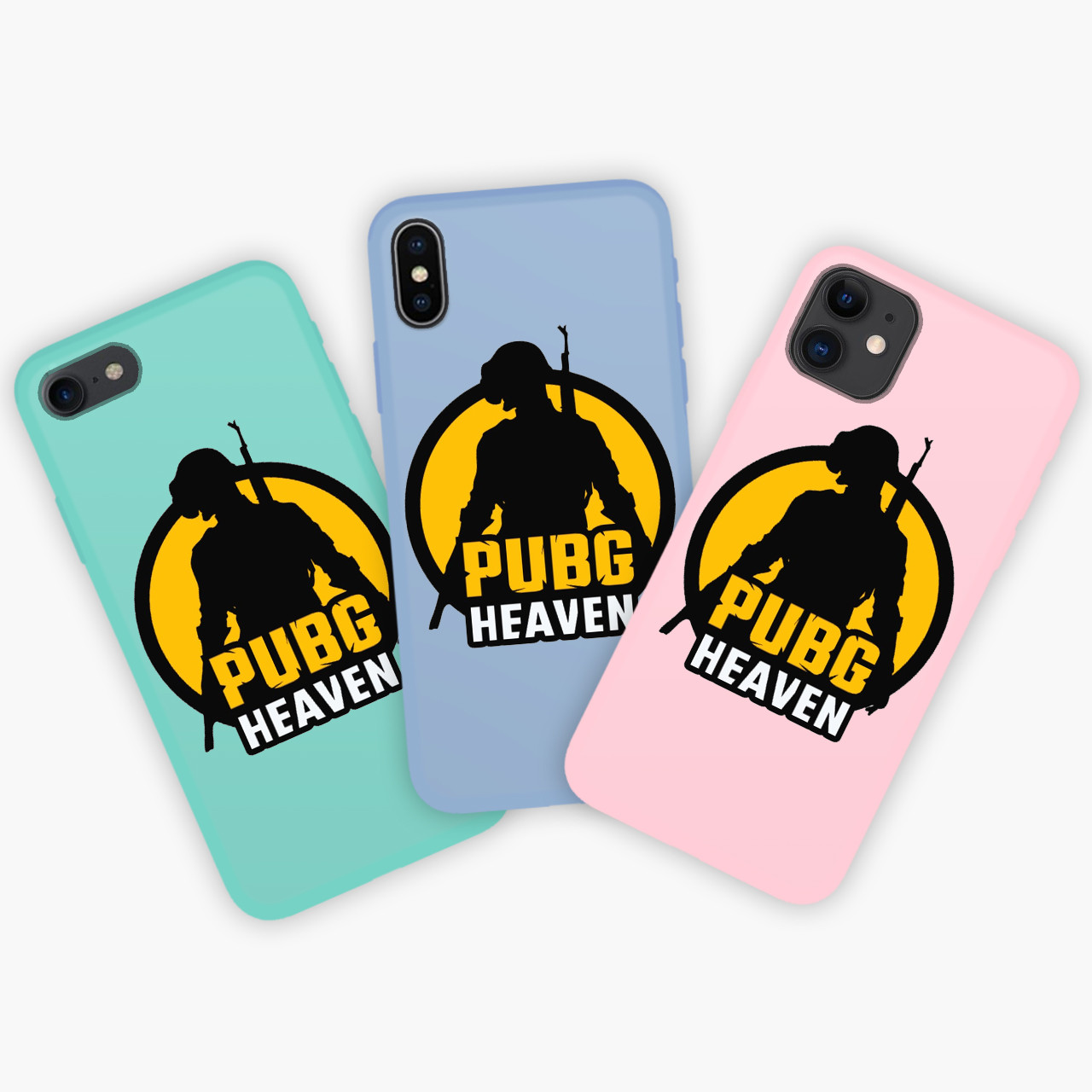 

Чехол Apple Iphone 11 Pro Пубг (Pubg) Honor Candy силиконовый Голубой