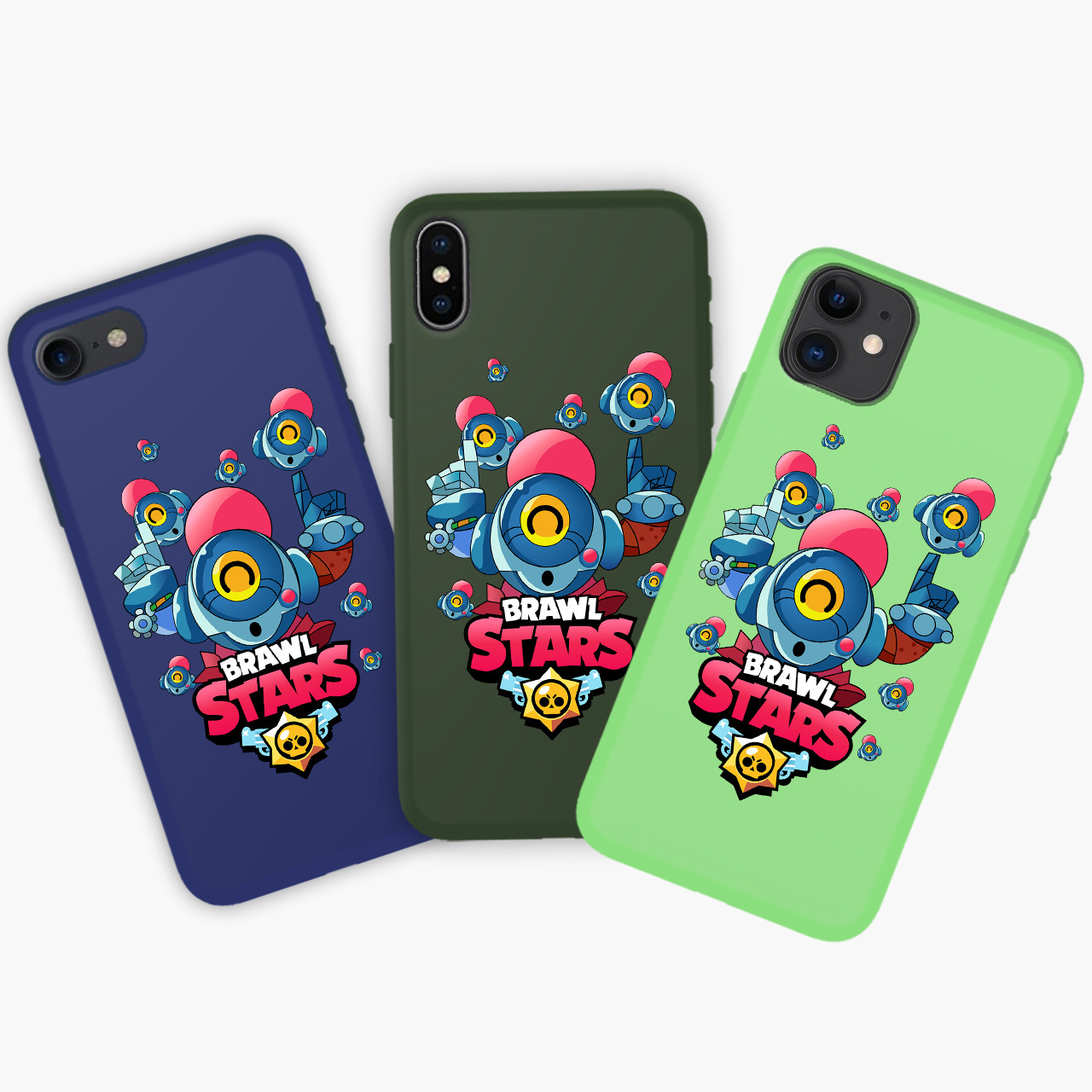 

Чехол Apple Iphone 11 Pro Тик Бравл Старс (Tick Brawl Stars) Honor Candy силиконовый Хаки