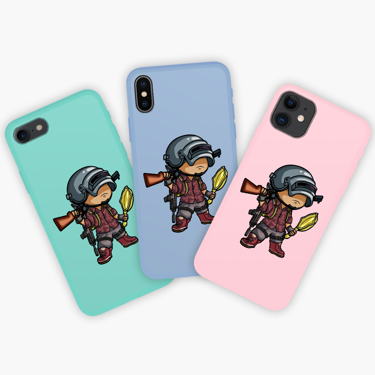 

Чехол силиконовый Apple Iphone XS Max Пубг (Pubg) Honor Candy силиконовый Прозрачный